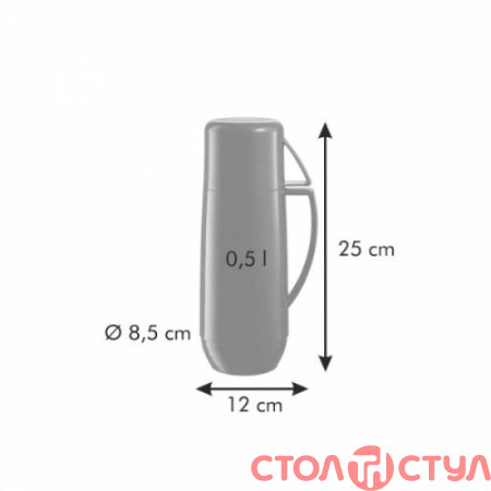 Термос с кружкой FAMILY COLORI 0.5 л. оранжевый Tescoma