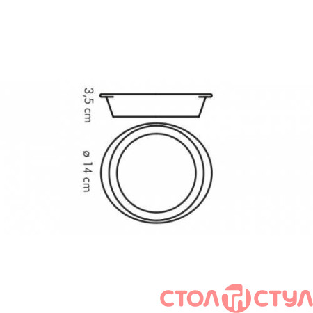 Миска для крем-брюле GUSTO  14 см Tescoma