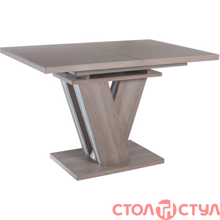 Стол обеденный DT-402-U 120(160)*80*76 дуб серо-бежевый