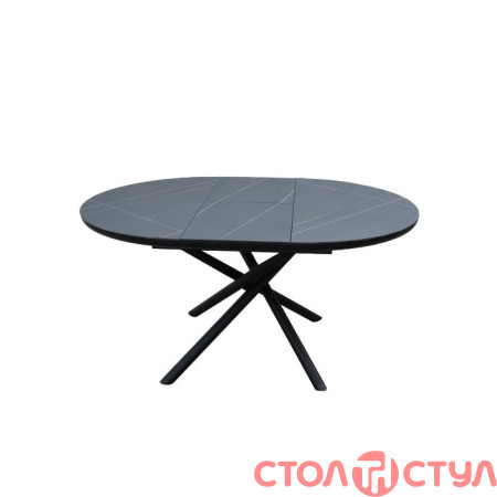 Стол обеденный DT 8115 1100(1500)*1100*760 керамика черный
