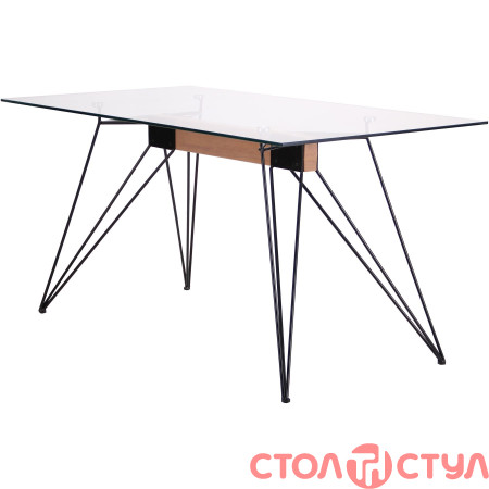 Комплект обеденный Стол Каттани+Стул Лоренцо бук/серый