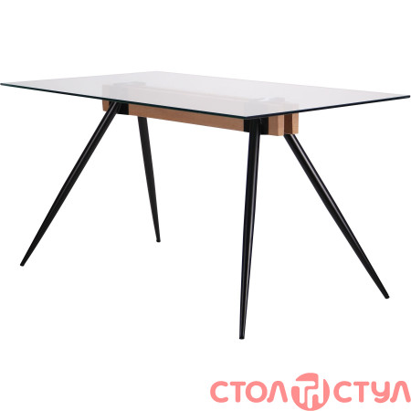Комплект обеденный стол Корлеоне+Стул Лучия черный/фиалка