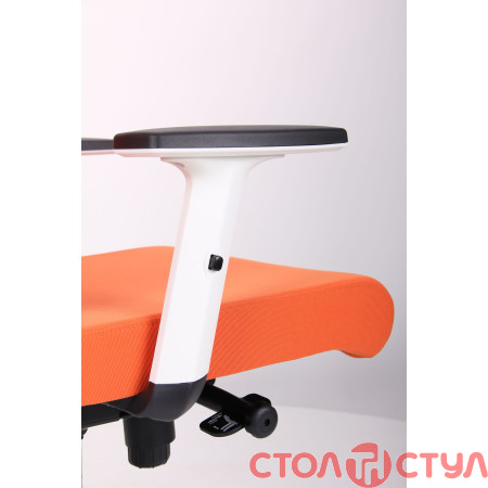 Кресло Admin White, Alum, Orange/Orange