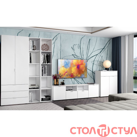Комод Doros Рон 4 фасада 2 ящика 4 Белый