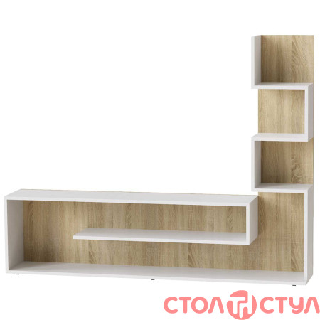 Стеллаж Light Дуб сонома / Белый ARTinHEAD