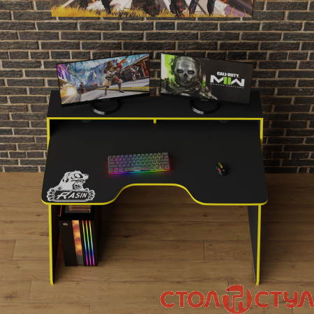 Геймерский стол Rasin RS-9 черный / желтый