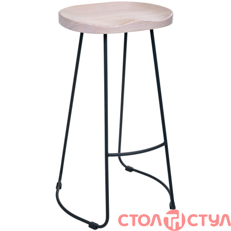 Стул Jam черный графит Ясень отбеленный