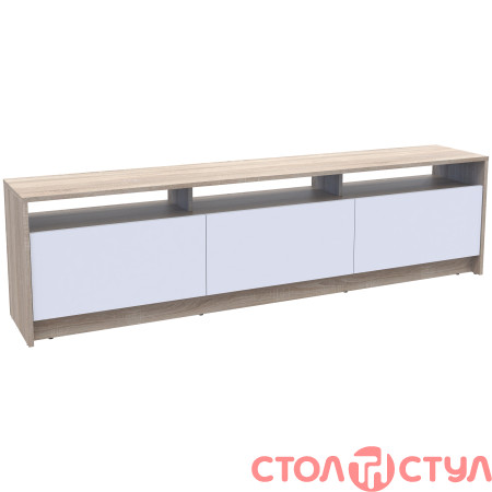 Стенка в гостиную U3 Дуб сонома Белый ДСП 180х38х48