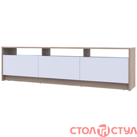 Стенка в гостиную U3 Дуб сонома Белый ДСП 180х38х48