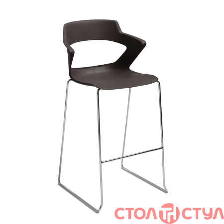 Стул барный ZENITH plast black hoker CFS