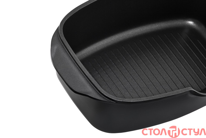 Гусятница Lessner Black Pro New 55873 алюминиевая антипригарная 5,6 л