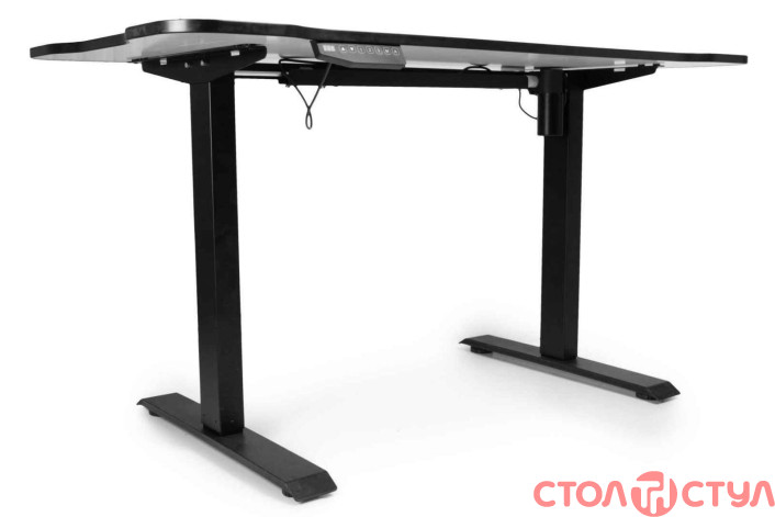 Регулируемый стол Barsky StandUp Memory electric 1 motor black carbon 1350*670 BSU_el-02