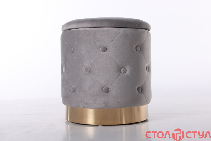 Пуф Janett Grey / Golden Chrom