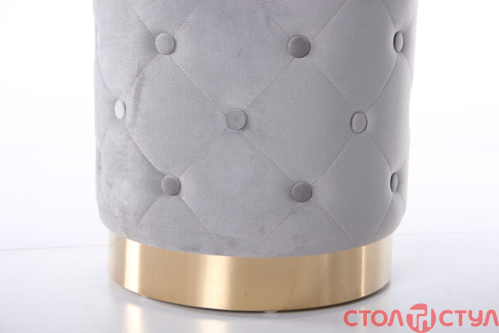 Пуф Janett Grey / Golden Chrom