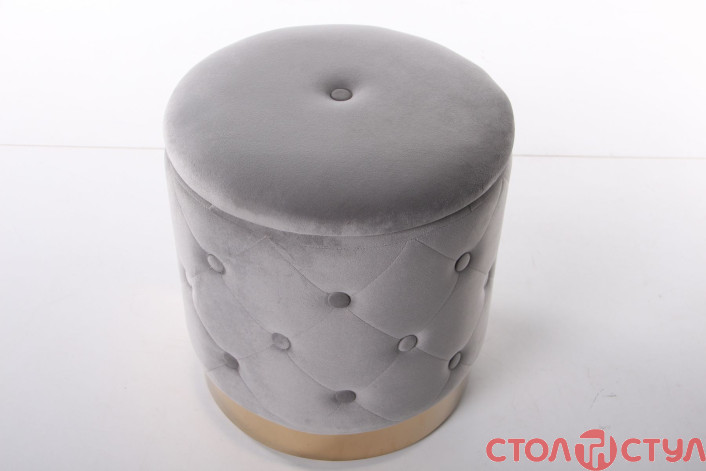 Пуф Janett Grey / Golden Chrom
