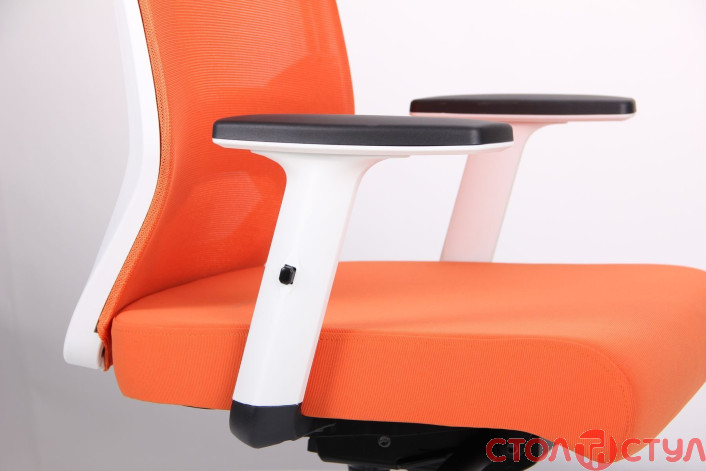Кресло Admin White, Alum, Orange/Orange