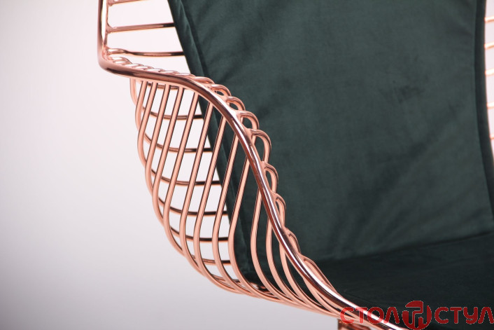 Кресло Ibis, rose gold, emerald