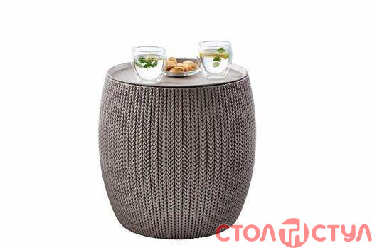 Стол-сундук KNIT ОЗИЕС серый