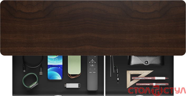 Настольная подставка для монитора Officepro MR145DW Dark Wood/Black