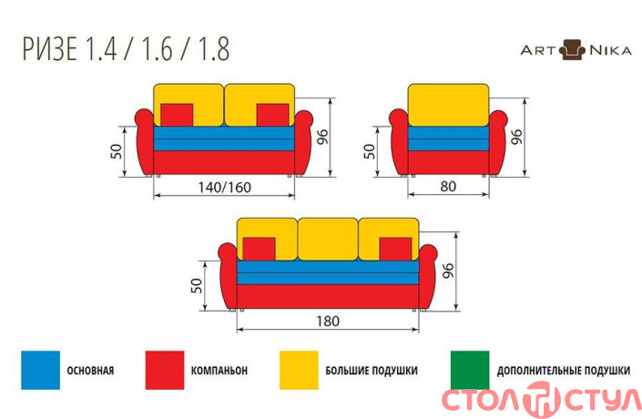 Диван Ризе 1.4