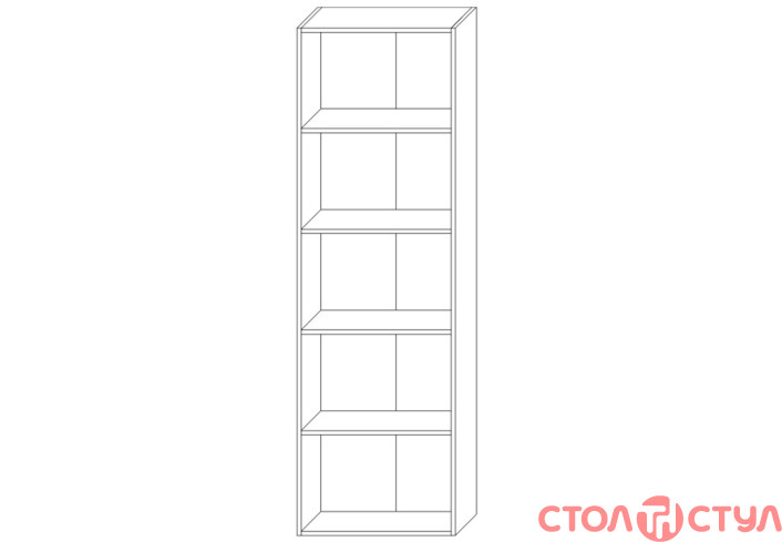 Стеллаж Джек 600/1920 2Д Сокме