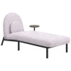 Шезлонг Soft Lounge со столиком Черный 75x082x80