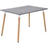 Стол обеденный Везувий MDF 100*70, бетон серый