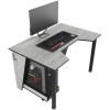 Геймерский игровой стол ZEUS GAMER-1 бетон\черный