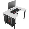 Геймерский игровой стол ZEUS GAMER-1 черно-белый