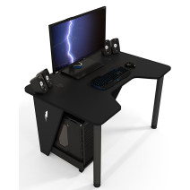 Геймерский игровой стол ZEUS IVAR-1400 черный/черный