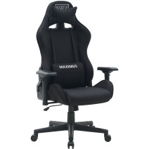 Кресло VR Racer Textile Maximus ткань черная/черный