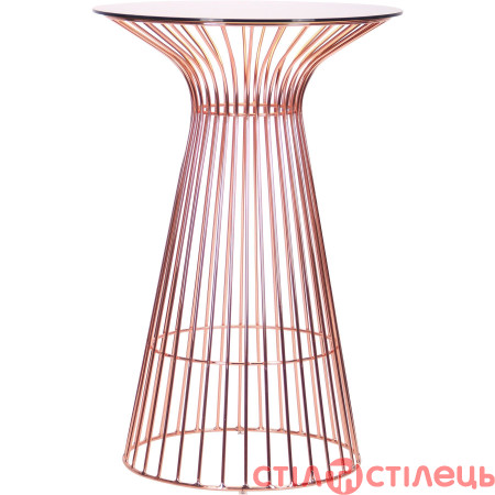 Стіл Maleo, rose gold, glass top