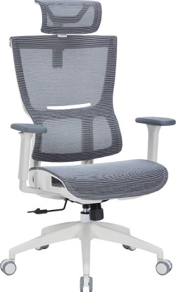 Крісло офісне Officepro Elegant OC660-W-LG-LG White/Light Gray